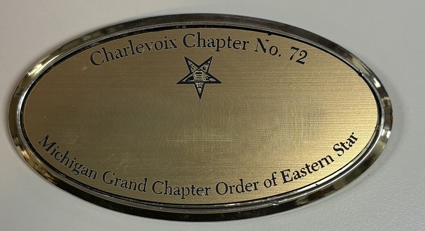 3" X 1.5" NAME BADGE W/ MAGNETIC BACK