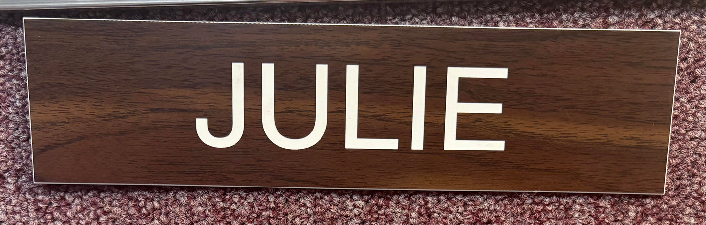 8" x 2" Name Plate
